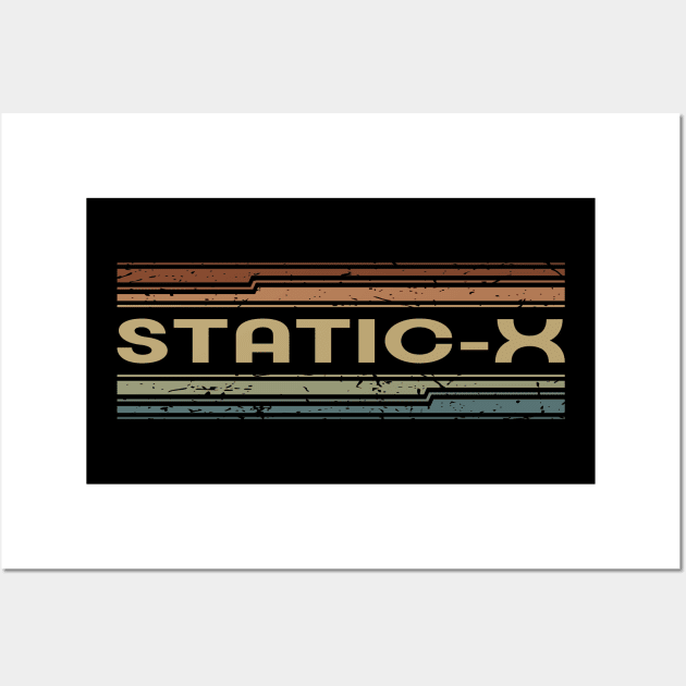 Static-X Retro Lines Wall Art by casetifymask